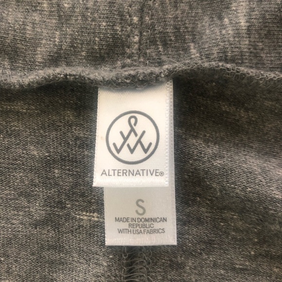 🌼 Alternative Lightweight Jersey Rib Sleeve Open Cardigan in Eco Grey S NEW - Picture 2 of 9